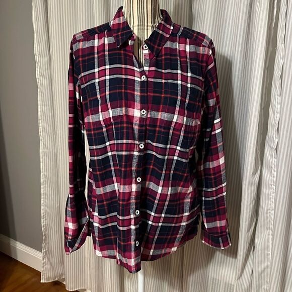 Croft & Barrow Women’s Plaid Long Sleeve Shirt. Large - Picture 1 of 5